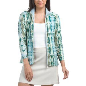 KASTEL DENMARK emerald Upf 30 Long Sleeve Front Zip Jacket